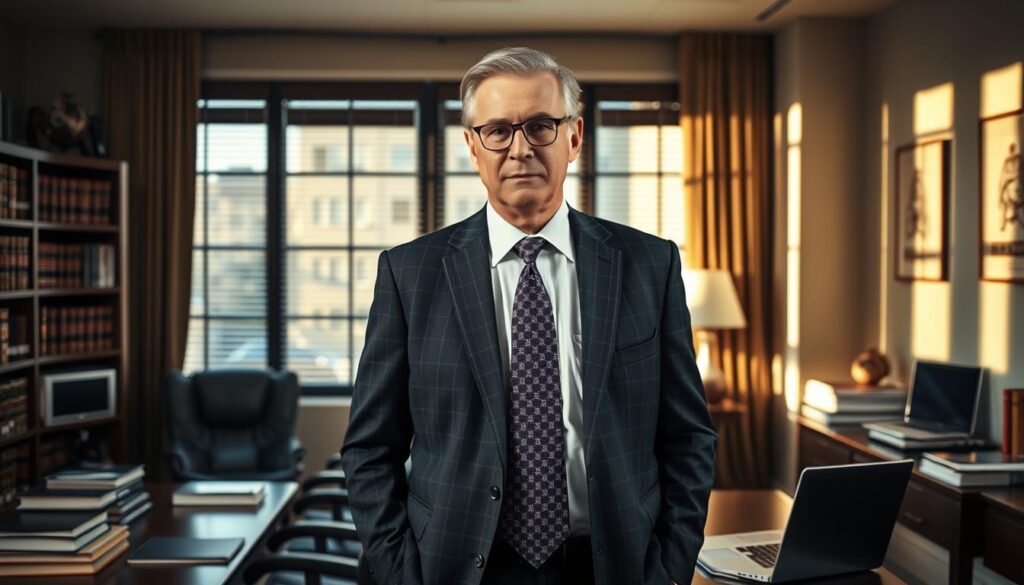A seasoned Tampa-based motorcycle accident lawyer, standing confidently in a well-appointed office. Crisp, professional attire and a stern, experienced expression convey authority and expertise. Surrounding the lawyer, law books, a laptop, and an array of legal documents suggest a deep understanding of motorcycle accident law. Warm, directional lighting from a large window casts dramatic shadows, creating a sense of gravitas and importance. The overall impression is one of a knowledgeable, dedicated legal professional, ready to advocate for injured motorcycle riders. A seasoned Tampa-based motorcycle accident lawyer, standing confidently in a well-appointed office. Crisp, professional attire and a stern, experienced expression convey authority and expertise. Surrounding the lawyer, law books, a laptop, and an array of legal documents suggest a deep understanding of motorcycle accident law. Warm, directional lighting from a large window casts dramatic shadows, creating a sense of gravitas and importance. The overall impression is one of a knowledgeable, dedicated legal professional, ready to advocate for injured motorcycle riders.